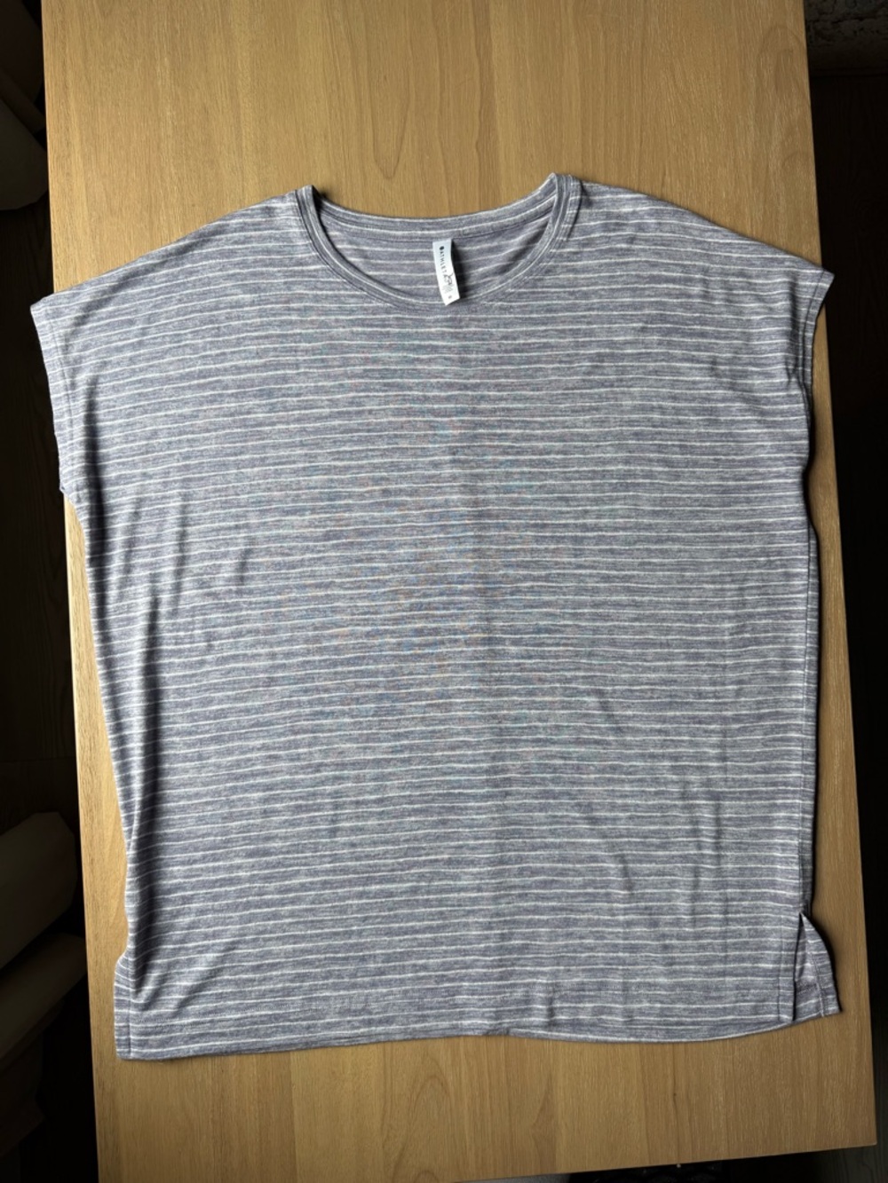 Athleta Cloudlight Stratus Striped Tee Shirt Medium